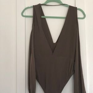 Taupe Misguided Bodysuit